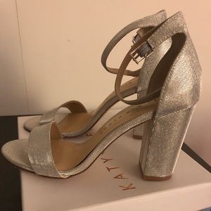 Katy Perry silver heels